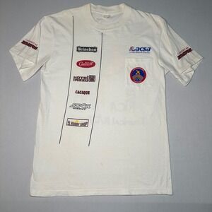 Vintage 90s Costa Rica RC T-Shirt LACSA‎ Heineken Aeromodelismo Single Stitch